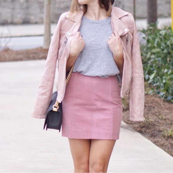 FreePeople vegan suede pink mini skirt - Picture 13 of 16